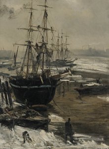 El Támesis en hielo de James Abbott McNeill Whistler